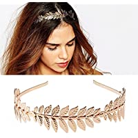 SimpleLife Vendimia Mujer Diosa Hoja de Olivo Diadema Pelo Nupcial Corona Cabeza Vestido Boho Alice Band